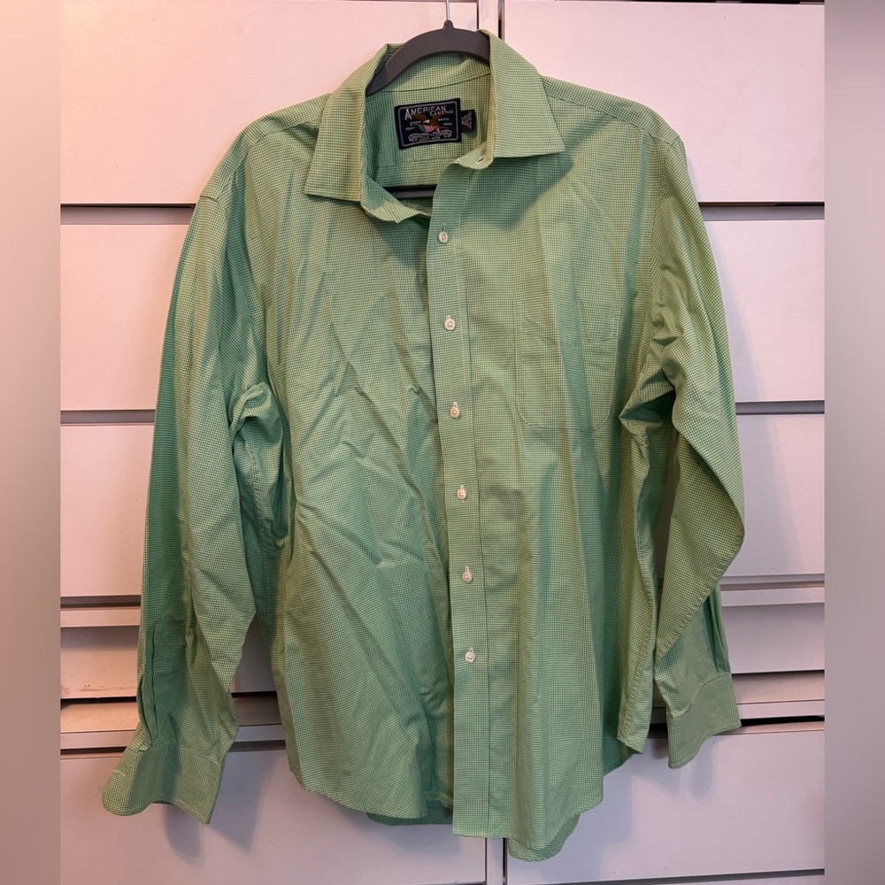 American Living men’s green dress shirt